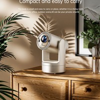 Projecteur transfrontalier HY7 avec batterie intégrée (4-5h), Android 4K haute définition, mise en miroir sans fil pour la maison, 200 pouces