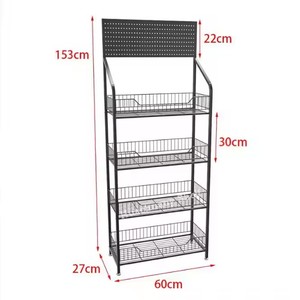 Hot bán ánh sáng-duty kim loại lưới nước giải khát Tầng Kệ siêu thị nhiều lớp hiển thị đứng cho cửa hàng tiện lợi <span class=keywords><strong>Snack</strong></span> dây giá - Product Image 2