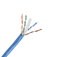 Cable Ethernet CAT6 UTP de Conductor Sólido 23AWG, 4 Pares, Conductor de Cobre Desnudo, Cubierta de PVC/LSZH, Cable de Red Compatible con RoHS