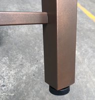 Support Per Lavabo in Acciaio Support de lavabo en acier inoxydable en bronze foncé Base de vanité de salle de bain Structure Lavabo