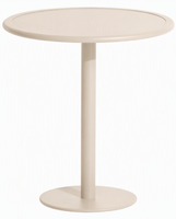 Table de restaurant et café moderne en métal de forme ronde pour l'hôtellerie, mobilier personnalisable
