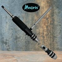ASSORTS MT1 Ensemble de supports de filières pour étrier de tournage, accessoire de taraudage, jeu de tarauds en acier HSS, clé de taraudage, garantie 3 ans