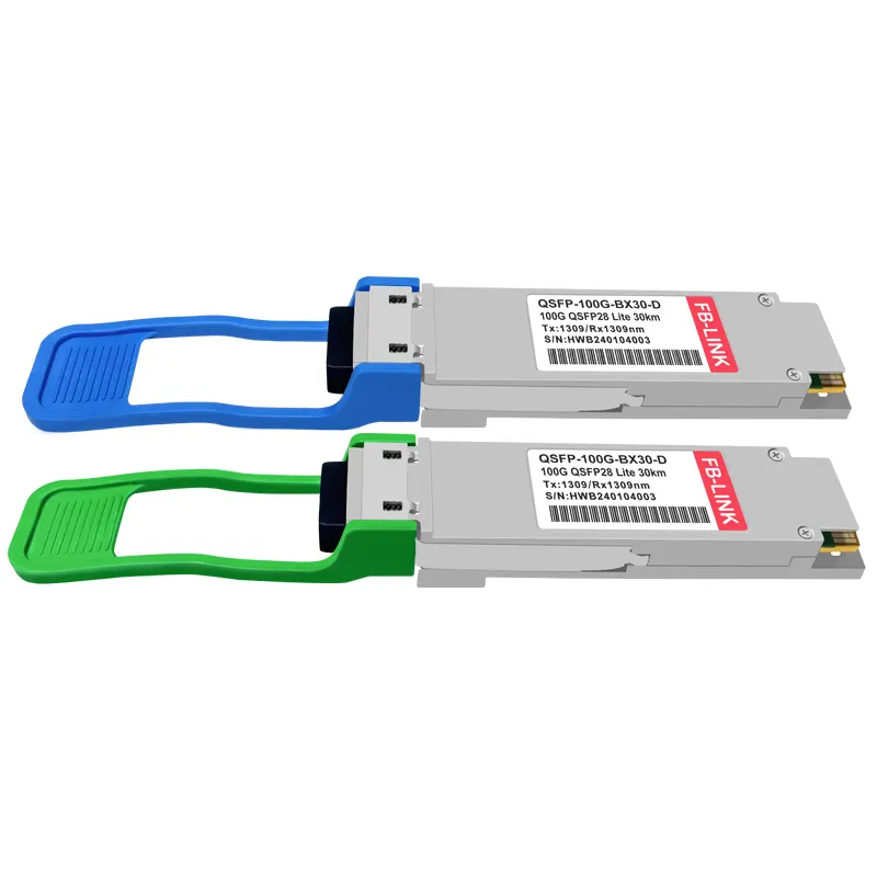 QSFP 100GbE BIDI 30KM TX1304nm/RX1309nm Simgle LCSMF光トランシーバーモジュール100Gbps 10KM 20KM