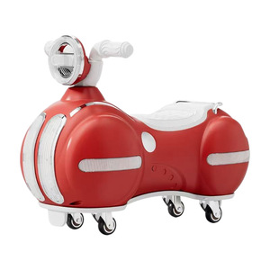 Childrens Scooter For 1-5 Years Old Kids With Lights And Music Swivel Wheels Red Color - Product Image 1