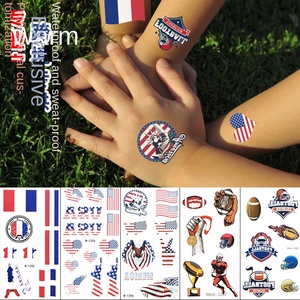 <span class=keywords><strong>Tatouage</strong></span> temporaire personnalisé à transfert d'eau, motif drapeau de <span class=keywords><strong>rugby</strong></span>, thème Halloween, dessin animé, pour jeux de fête, vente en gros - Product Image 3