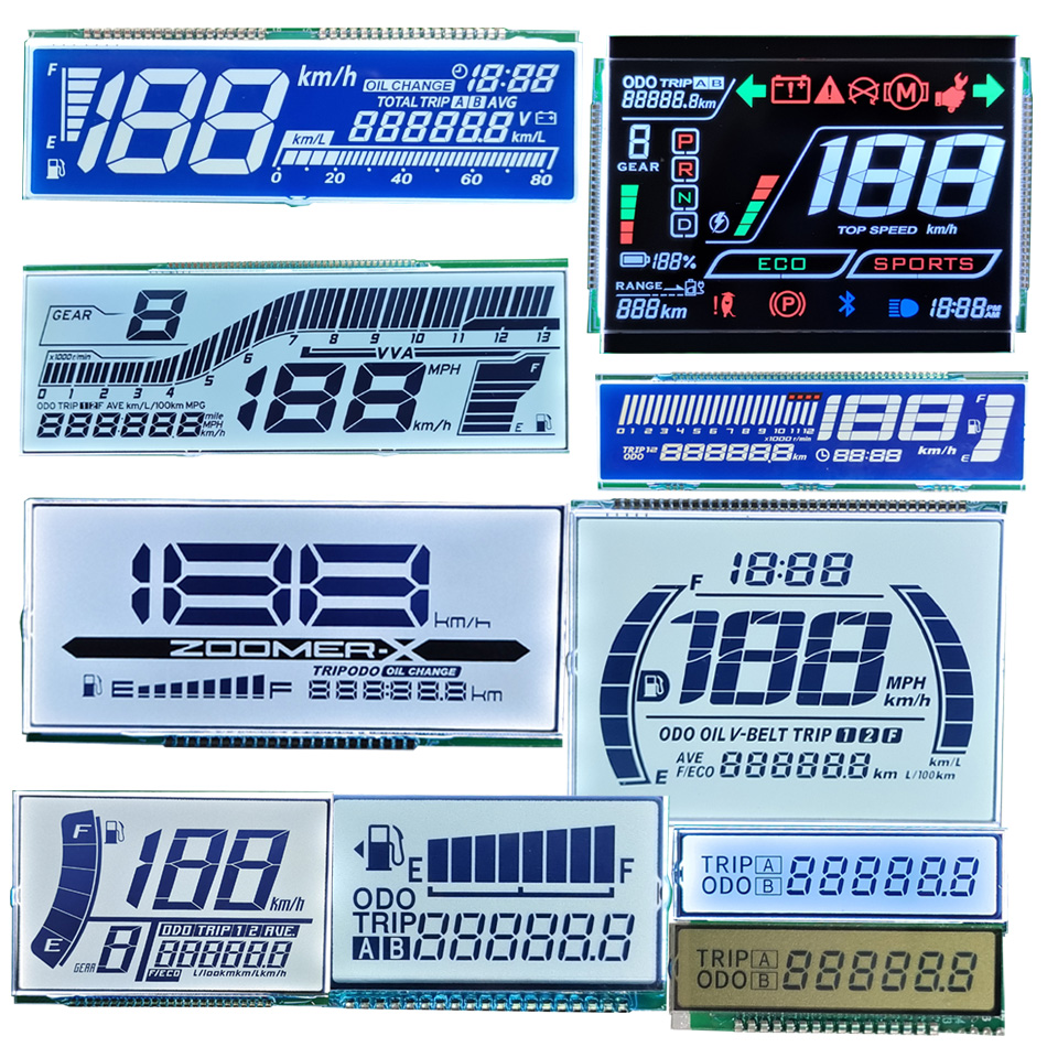 Цифровой счетчик скорости и одометра для мотоцикла, с ЖК-дисплеем