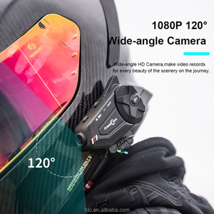 Intercomunicador Bluetooth para Casco de Motocicleta FreedConn R1-PLUS con Grabación, WiFi, Lente de 1080P, Conversación Grupal de 6 a 8 Personas, Impermeable - Product Image 5