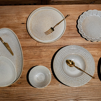 PITO-Assiettes en céramique Horeca avec chargeur personnalisé, décoration de mariage pour restaurant, restauration de haute qualité, assiettes rondes de 12 pouces