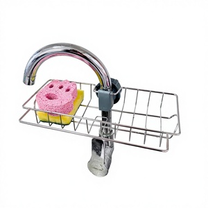 Estante para Grifo <span class=keywords><strong>de</strong></span> Acero Inoxidable, Multifuncional, para Montar <span class=keywords><strong>en</strong></span> la <span class=keywords><strong>Pared</strong></span>, Escurridor <span class=keywords><strong>de</strong></span> Platos para Fregadero <span class=keywords><strong>de</strong></span> Cocina - Product Image 5