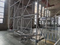 Système d'échafaudage Ringlock robuste avec étais diagonal et plateforme en acier pour la construction