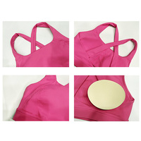 Soutien-gorge de sport à maintien élevé Roregal pour femmes grandes tailles, rembourrage amovible, pour la salle de sport, le fitness et le yoga