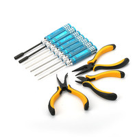 Kit d'outils de réparation RC 10-en-1 avec tournevis hexagonal, pinces, clés à douilles et sac de rangement pour drones FPV, UAV et modèles RC