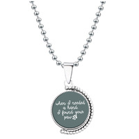 Pendentif rotatif Nouvelle Lune avec gravure, cadeau créatif, cadeau de Noël, collier en acier pour YYN Trade