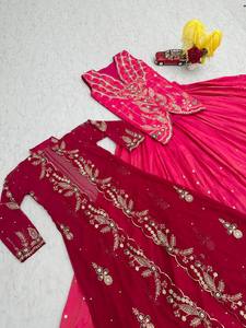 Most Selling Designer Lehenga Choli with <b>Shrug</b> <b>for</b> <b>Women</b> Ethnic Fusion Wear <b>for</b> Wedding Festival Party Available <b>For</b> Sale - Product Image 2