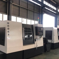 Tour CNC à lit incliné de haute précision, de qualité supérieure, à un seul brocheur, TCK550, 3 axes, horizontal, de moyenne capacité