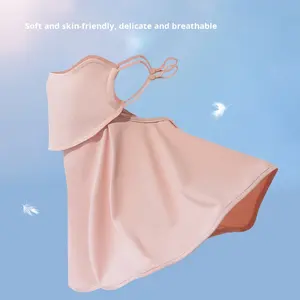 Cache-cou respirant et coupe-vent pour l'extérieur, avec passants pour les oreilles, protection solaire, idéal pour l'été – Nouveauté promotionnelle - Product Image 1