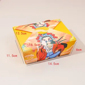화이트 크래프트 미니 매우 작은 원형 원형 창 배송 재활용 식품 과자 종이 상자 스프레이