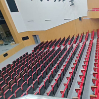Vente directe d'usine, promotion à bas prix, sièges de cinéma en tissu au design moderne, chaises d'auditorium adaptées aux écoles et aux théâtres