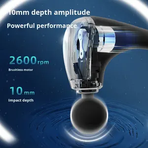 Abnehmbare Ellbogen-Faszien pistole für zwei Zwecke Neue grenz überschreitende Hammer-Schulter-Hämmerstab-ABS-Silikon-Massage mit 2000mAh - Product Image 4