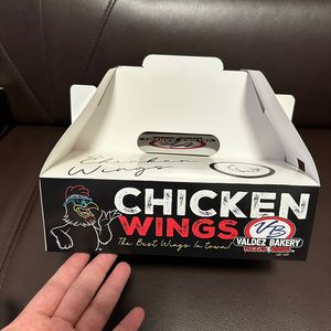 Conjunto de Embalagens Personalizadas para Fast Food: Caixa de Papel para Hambúrguer, Recipiente para Asas de Frango e Sacola para Viagem - Product Image 1
