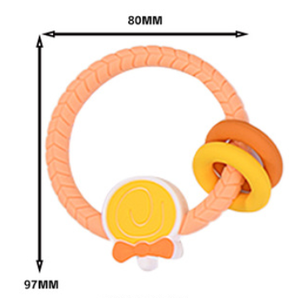 <span class=keywords><strong>Mordedor</strong></span> de Silicona de Grado Alimenticio para Bebés, No Tóxico, para Bebés de 0 a 12 Meses, con Logotipo Personalizado Disponible - Product Image 6