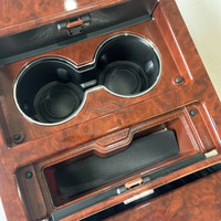 Porte-gobelets et rangement pour console centrale en bois grainé pour GMC Yukon Chevrolet Tahoe 2007-2014