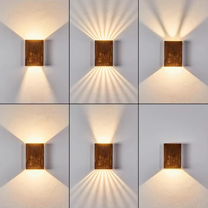 Lámpara de Jardín LED Tipo Bolardo, de Acero Corten, para Iluminación de Paisajes, Escultura Decorativa para Caminos Exteriores - Product Image 6