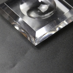Tinh thể rõ ràng <span class=keywords><strong>Acrylic</strong></span> hiển thị căn cứ CNC định tuyến perspex bóng hiển thị khối vòm - Product Image 6