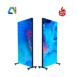 شاشة عرض إلكترونية LED داخلية حديثة التصميم ذات وجهين وثلاث طيات، شاشة فيديو LED ثلاثية الأوجه - Product Image 4