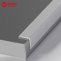 Profilé d'angle en aluminium pour carrelage céramique, angle droit, vente en gros OEM, sur mesure, bande de finition murale, directement de l'usine