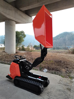 Chuangxin 2026 Mini Dumper Multifonctionnel sur Chenilles 600kg Mini Camion Benne Diesel pour la Construction Transport Gratuit