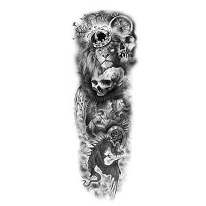 Hadiyah beauté dessin animé Dragon Design <span class=keywords><strong>bras</strong></span> complet manchon de <span class=keywords><strong>tatouage</strong></span> temporaire fonction de transfert d'eau en papier femmes fêtes d'hommes - Product Image 3