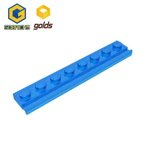 [Gobricks]GDS-1235 оптовая продажа, строительные блоки (LDD part 4510), специальные пластины 1x8 с дверной рейкой, строительные блоки для детей