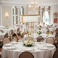 Support de centre de table de luxe pour plantes de printemps, vase boule de fleurs, accessoires de mariage pour la décoration de tables d'événements et de fêtes