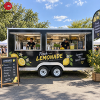 Remorque alimentaire mobile commerciale Cogsun avec prise de courant multi-prises pour l'alimentation de plusieurs équipements de cuisine