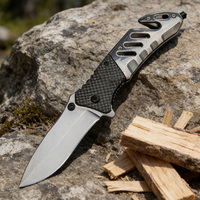 Couteau de poche tactique pliable, lame en acier 3Cr13, manche en aluminium ABS, EDC, outil de survie en plein air, camping, chasse