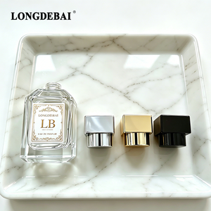 New 2026 <b>Empty</b> Square Perfume <b>Spray</b> <b>Bottle</b> CE Certified 30ml 50ml 100ml Clear Crimp Perfume Glass <b>Bottle</b> with Plastic Lids - Product Image 3