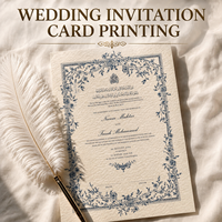 Luxuriöse Hochzeitseinladungskarten mit Spot-UV-Beschichtung und Folienrand, Individuelles Design, Elegante Personalisierte Hochzeitspapeterie