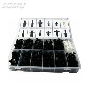 690 Pcs 12 Sizes Car Plastic Body Moulding Clips Push Retainer Pin Rivet Trim