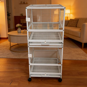 Vente directe usine – Cage à oiseaux portable à bas <span class=keywords><strong>prix</strong></span> pour l'élevage extérieur des oiseaux de compagnie et l'observation des oiseaux dans le jardin - Product Image 4