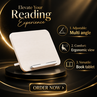 Support de tablette ergonomique en bois, support de livre réglable, support de lecture pliable