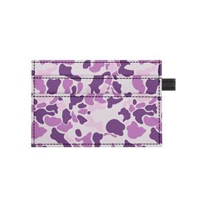 <span class=keywords><strong>Porte</strong></span>-cartes en <span class=keywords><strong>cuir</strong></span> PU <span class=keywords><strong>rose</strong></span> camouflage avec logo personnalisé pour femme, avec tirette, motif ultra camouflage nuage, pour poche avant, idéal pour les voyages - Product Image 5