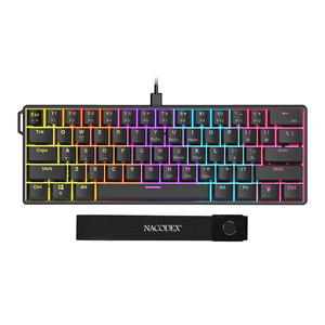 NK61 Wired <b>Gaming</b> Keyboard <b>Light</b> 60% Mini Portable Computer Compact Gamer Red Switch Desktop <b>Gaming</b> Keyboard - Product Image 5