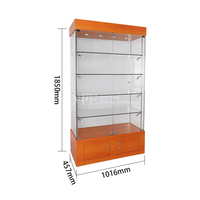 Prix d'usine vitrine murale en verre à LED Vitrines pour fumeurs Vitrines avec serrure