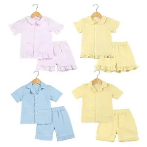 Children pajamas wholesale girls' sleepwear pajamas for boys children short sleeve pyjamas kids clothes baby pyjamas