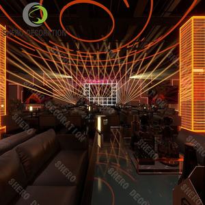 Luxe Strip Club Discothèque Bar Lounge Meubles <span class=keywords><strong>Restaurant</strong></span> Stand Rouge Velours Tissu Vip Lounge <span class=keywords><strong>Karaoké</strong></span> Canapés pour Boîte de Nuit - Product Image 3