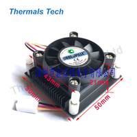 Dissipateur thermique en aluminium de la puissance 50*50*25mm de 20W avec le ventilateur pour la puce d'unité centrale