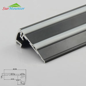 Profilé de canal en aluminium éclairé par LED pour l'éclairage du nez d'escalier - Product Image 6