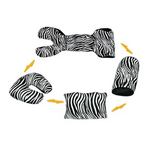 Oreillers de voyage multifonctionnels 3 en 1 pour avion, oreillers de cou en forme de U, soutien du cou réglable, appui-tête pour la maison, le bureau, la sieste - Product Image 1