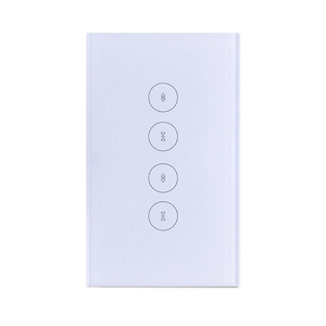 Us Standard Tuya Zigbee Interrupteur en verre avec télécommande sans fil Interrupteur intelligent de rideau Zigbee Tuya Smart Home Touch - Product Image 1